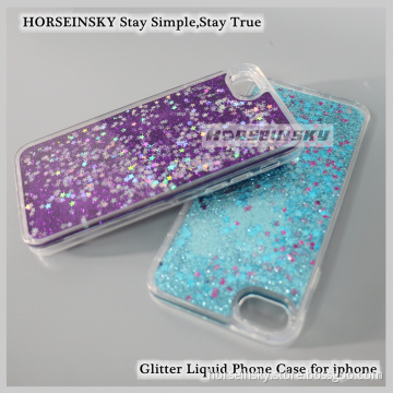 Colorful Bling Cover Shell for iPhone Series Glitter Liquid Phone Case for iphone 7